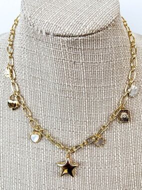 Puffy Star Charm Necklace